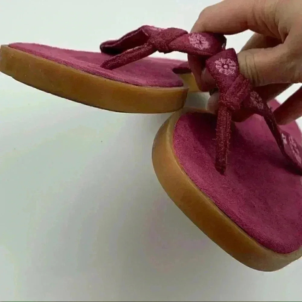 Ann taylor loft sandals size 9 purple floral - Picture 9 of 11